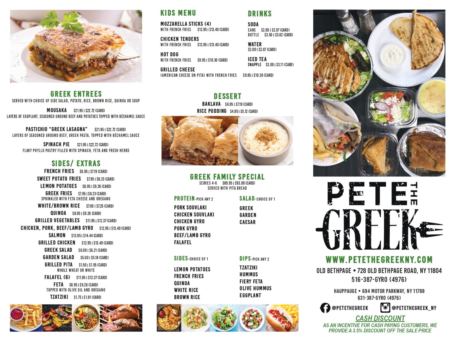 Pete the Greek in Old Bethpage Delivers Quality Greek Take Out Pete the Greek in Old Bethpage Delivers Quality Greek Take Out