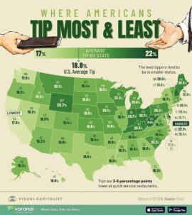 The US Tipping Map Is Upside Down: Why the Lowest Tippers Are in the Richest States